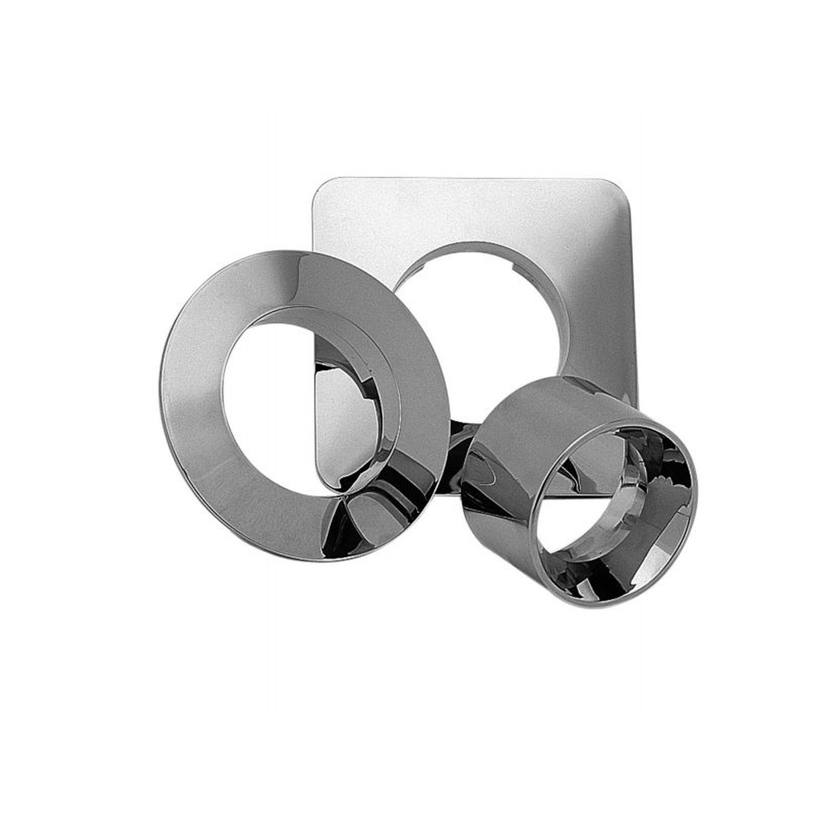 Allmess Rosette RO-C-150 viereckig 150mm Chrom 9006
