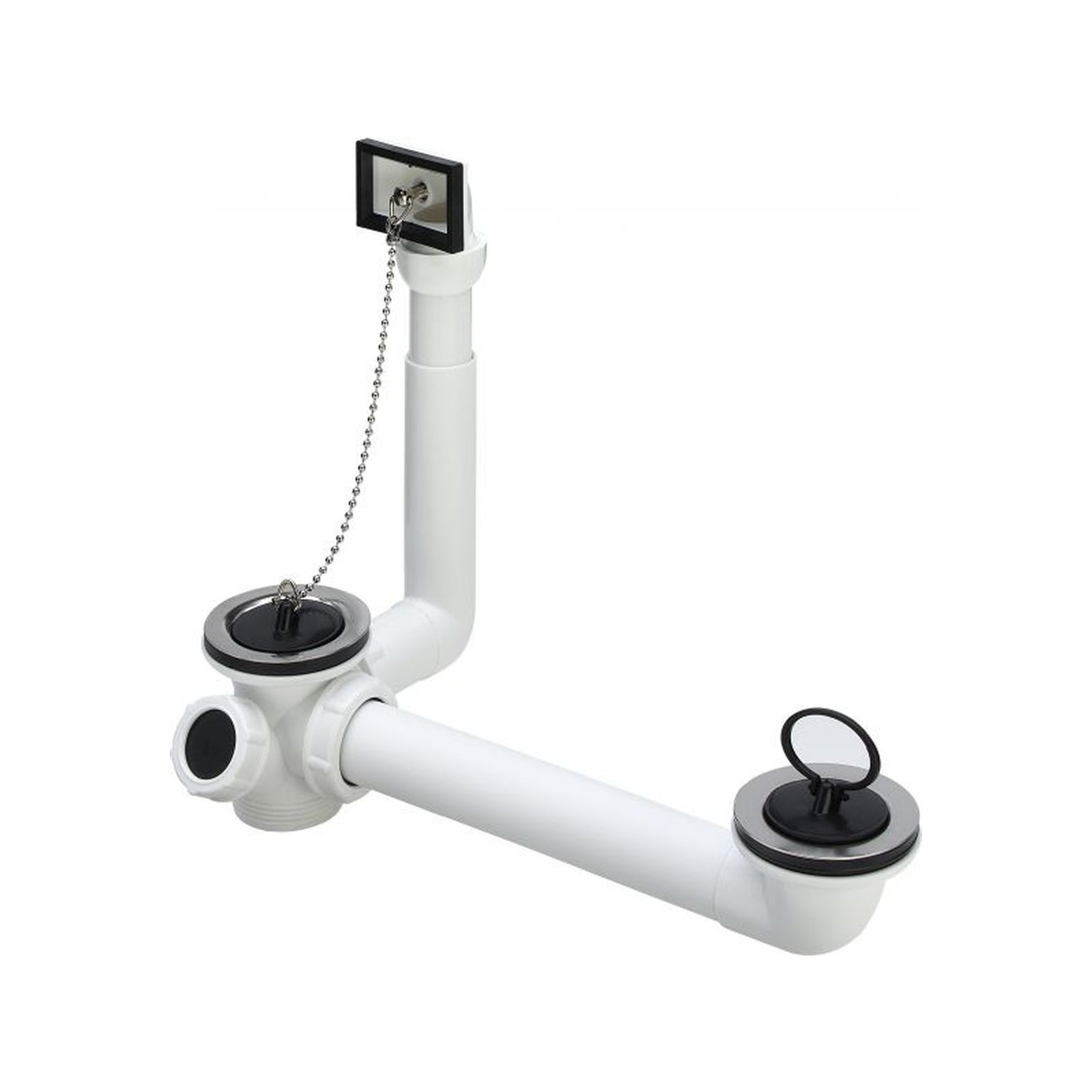 Viega Ab-Überlauf-Kombination 7823.42 1 1/2 Zoll Doppelspüle Kunststoff höhenverstellbar 107116