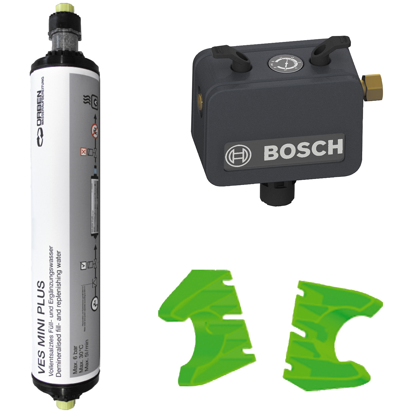 Bosch Wasseraufbereitungspaket VES02 MiniPlus Wandhalter Fülleinrichtung 7739616522