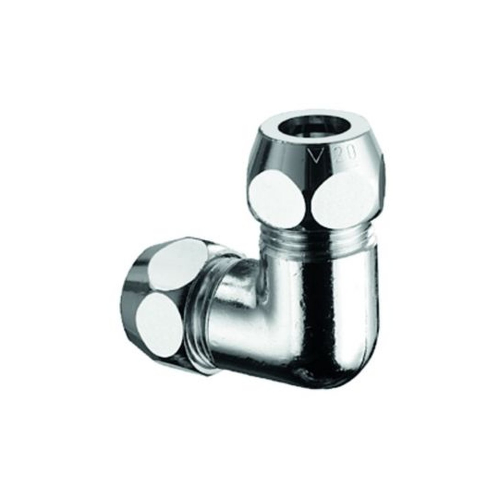 Schell Winkel-Doppel-Verschraubung 3/8 ZollAGx3/8 ZollAG d 10 mm Chrom Messing ACS-Zertifizierung 064460699