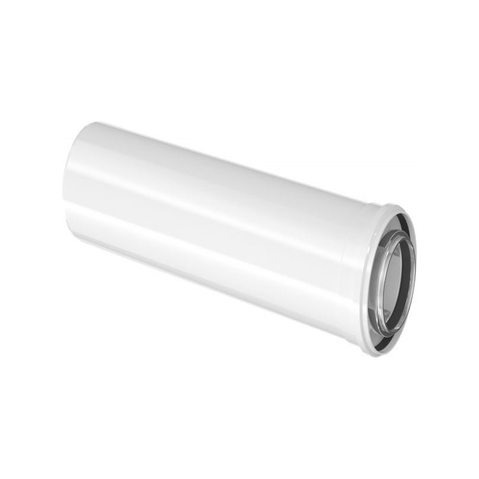 Buderus Konzentrisches Rohr 80/125 mm weiß 950 mm Stahl Kunststoff pp Hersteller-Artikelnummer 7738112646