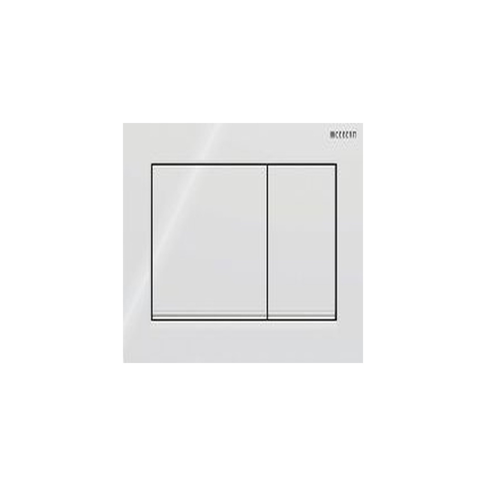 Geberit Betätigungsplatte Omega 30 2-Mengen weiß verchromt Kunststoff eckig 115080KJ1