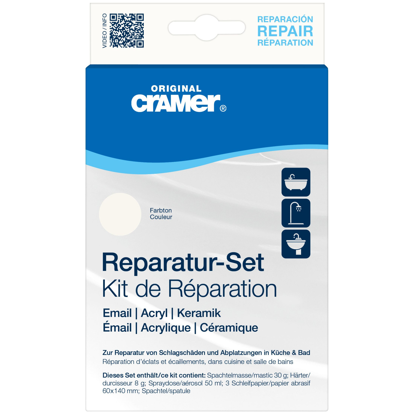 Cramer Keramik-Emaille-ReParaturset weiss Nr.11000 247323