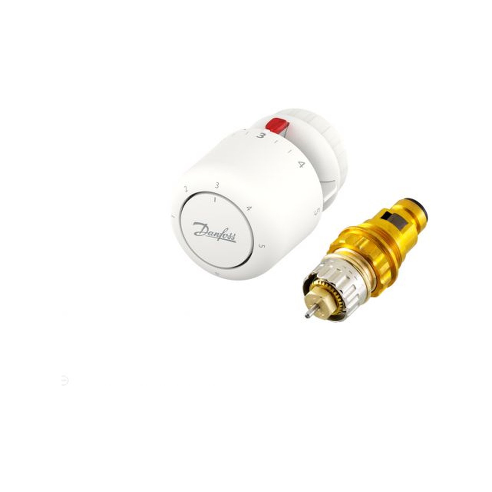 Danfoss Ventileinsatz-Set RA VL 10/15 Aero RA Click Thermostatkopf Flansch 23mm gerade 015G5202