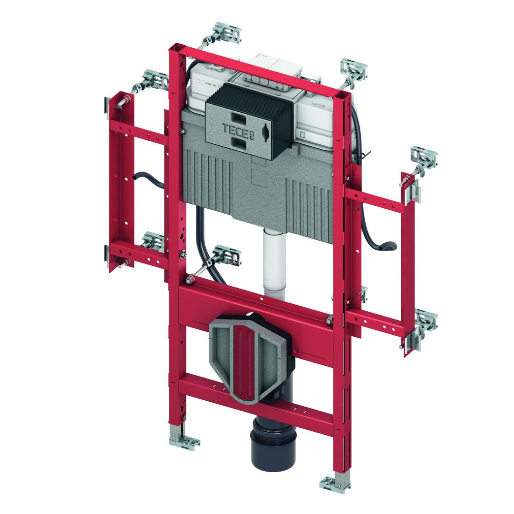 TECE WC-Gerontomodul TECEprofil Uni-Spülkasten Bauhöhe 112 cm Sitzhöhe 48 cm barrierefrei 9300309