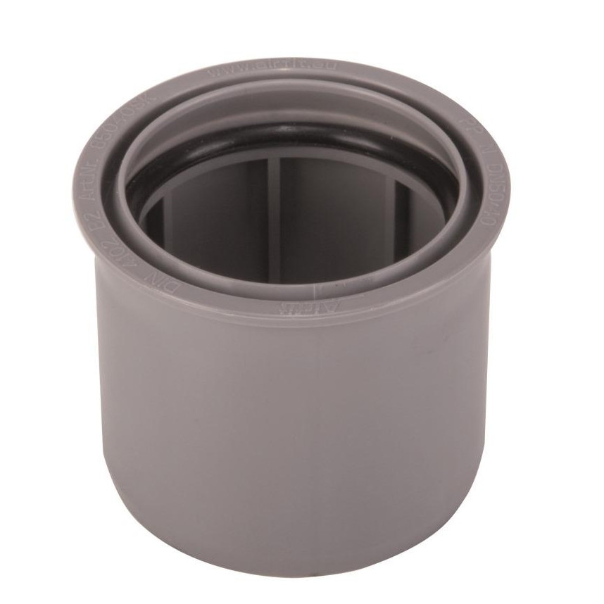 Airfit ReduzierStück Superkurz DN 50x40 PP grau schalloptimiert DIN 4102-B2 EN 13501-1-E 85040SK