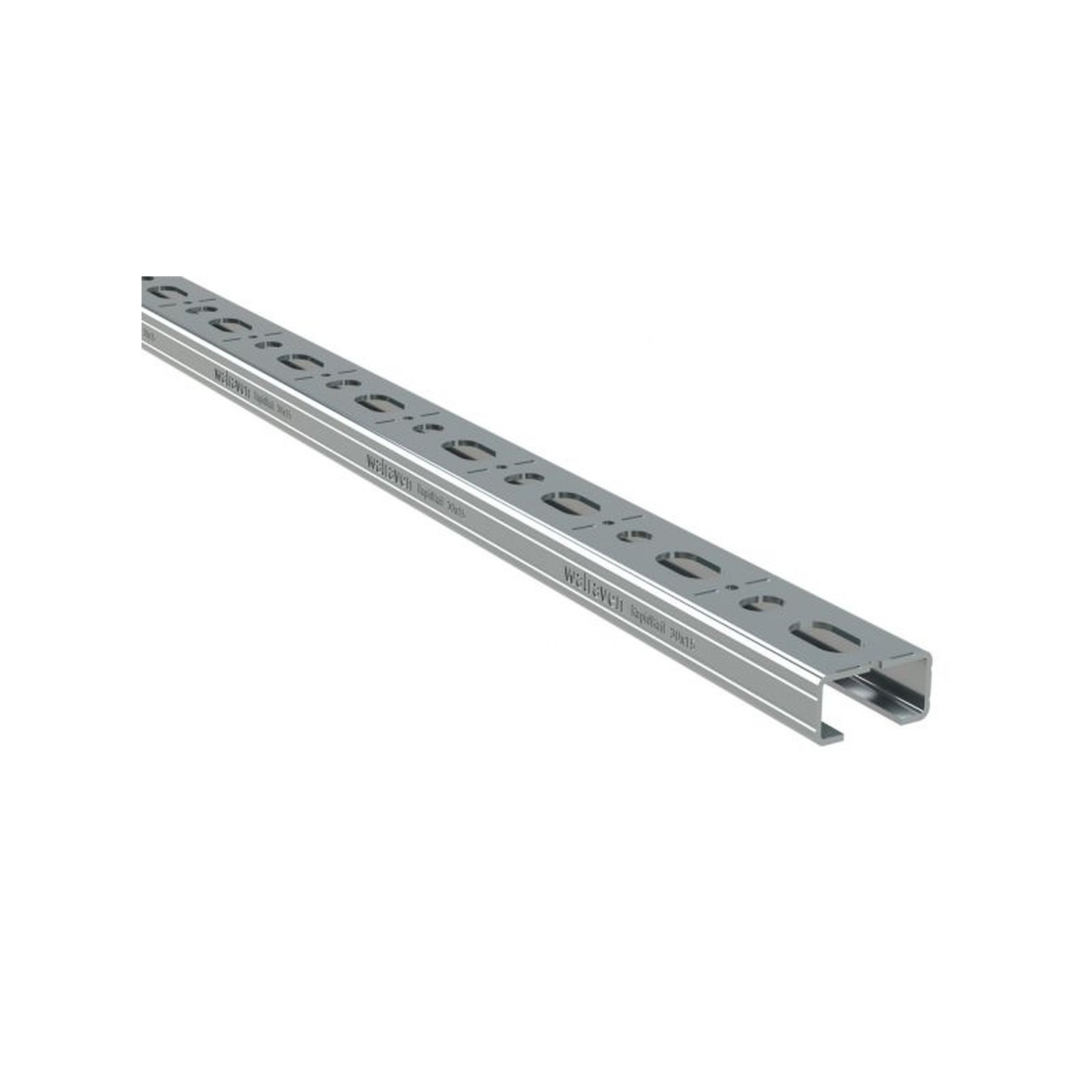 Walraven Montageschiene RapidRail 30x15 C-Profil Stahl sendzimirverzinkt Schnittmarkierungen 650530152