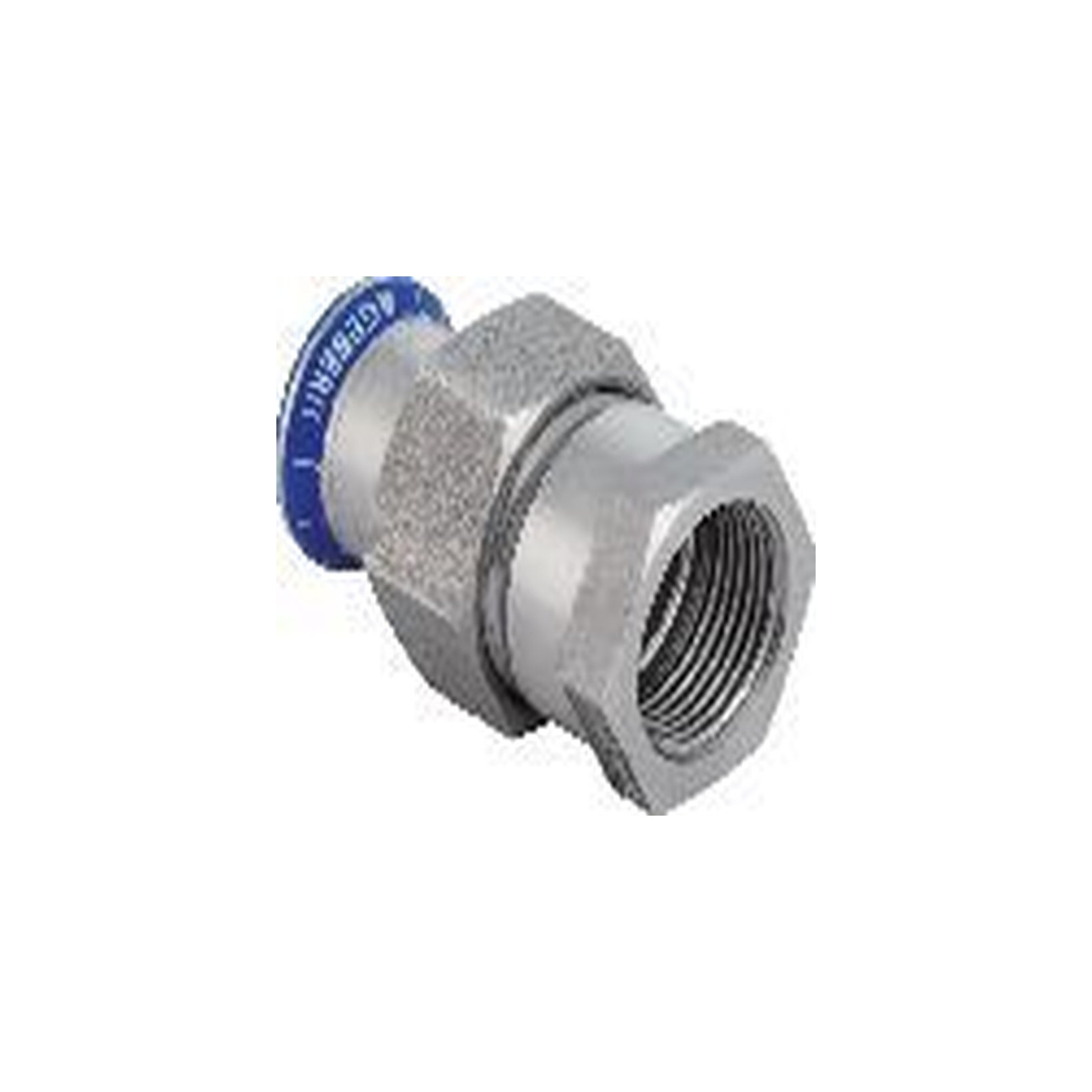 Geberit Mapress Edelstahl Übergangsverschraubung d22 Rp1 Innengewinde Überwurfmutter 35359