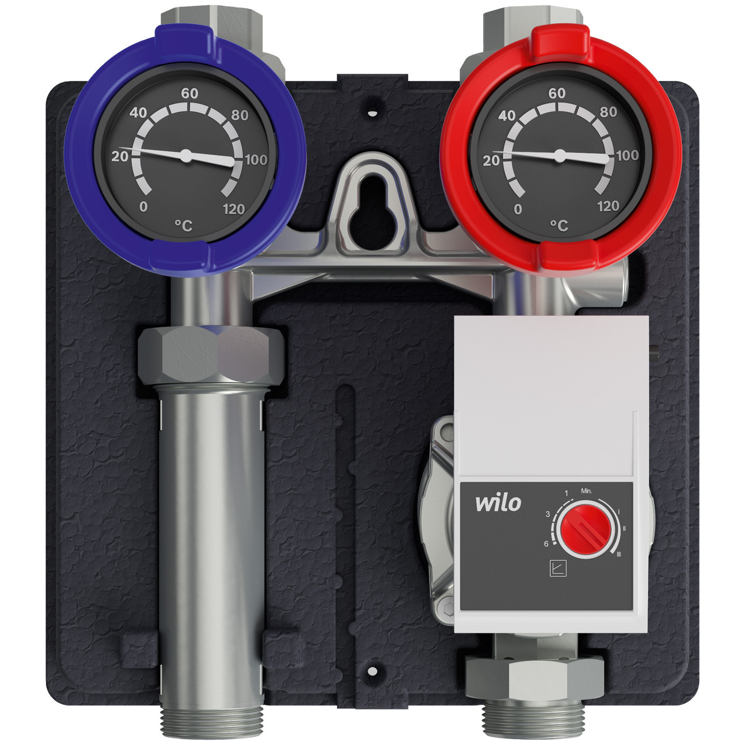 Bosch Heizkreis-Schnellmontagesystem HS25/6 s BO ohne Mischer DN 25 Wärmedämmung 50 kW 7736601142