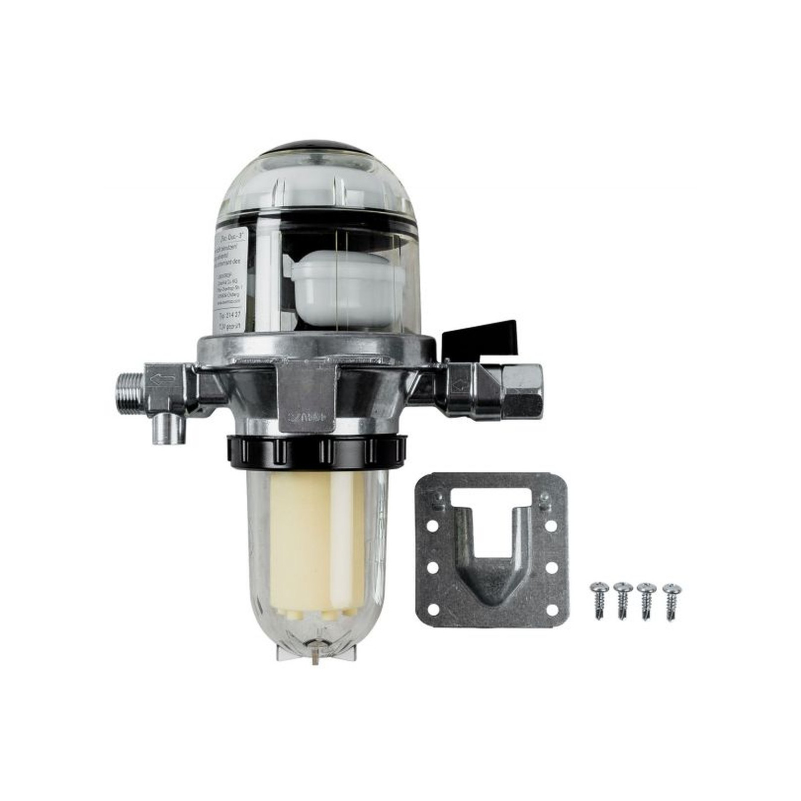 Wolf Heizölfilter Einstrangsystem Absperrventil transparent Filtereinsatz G3/8 80kg/h 2400405