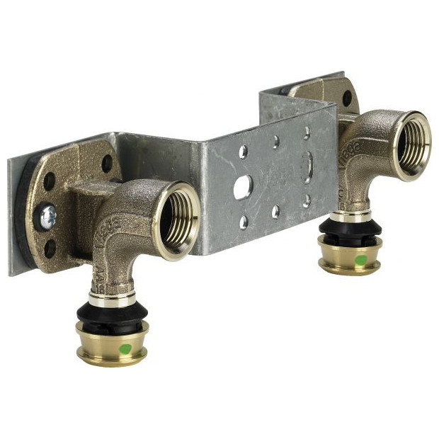 Viega Montageeinheit Raxofix 5321.81 16x1-2 150mm SC-Contur Messing 684020