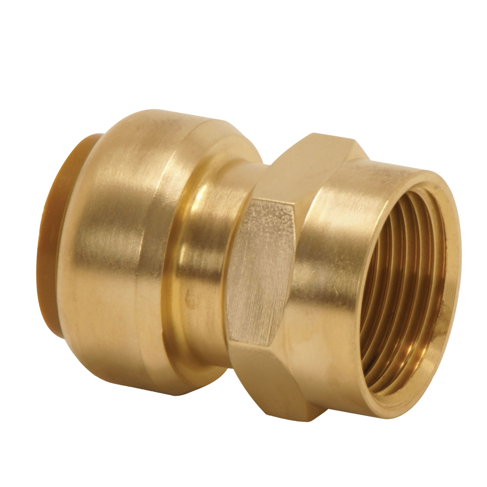 VSH Steckfitting Übergangsmuffe Tectite Classic T2 22 mm x G 3/4 IG Messing DVGW 5 Stück 4751835