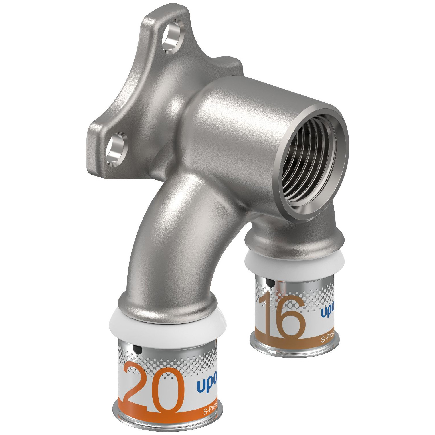 Uponor S-Press PLUS U-Wandscheibe 20mm DN15 16mm IG Edelstahlpresshülse DVGW 1070631