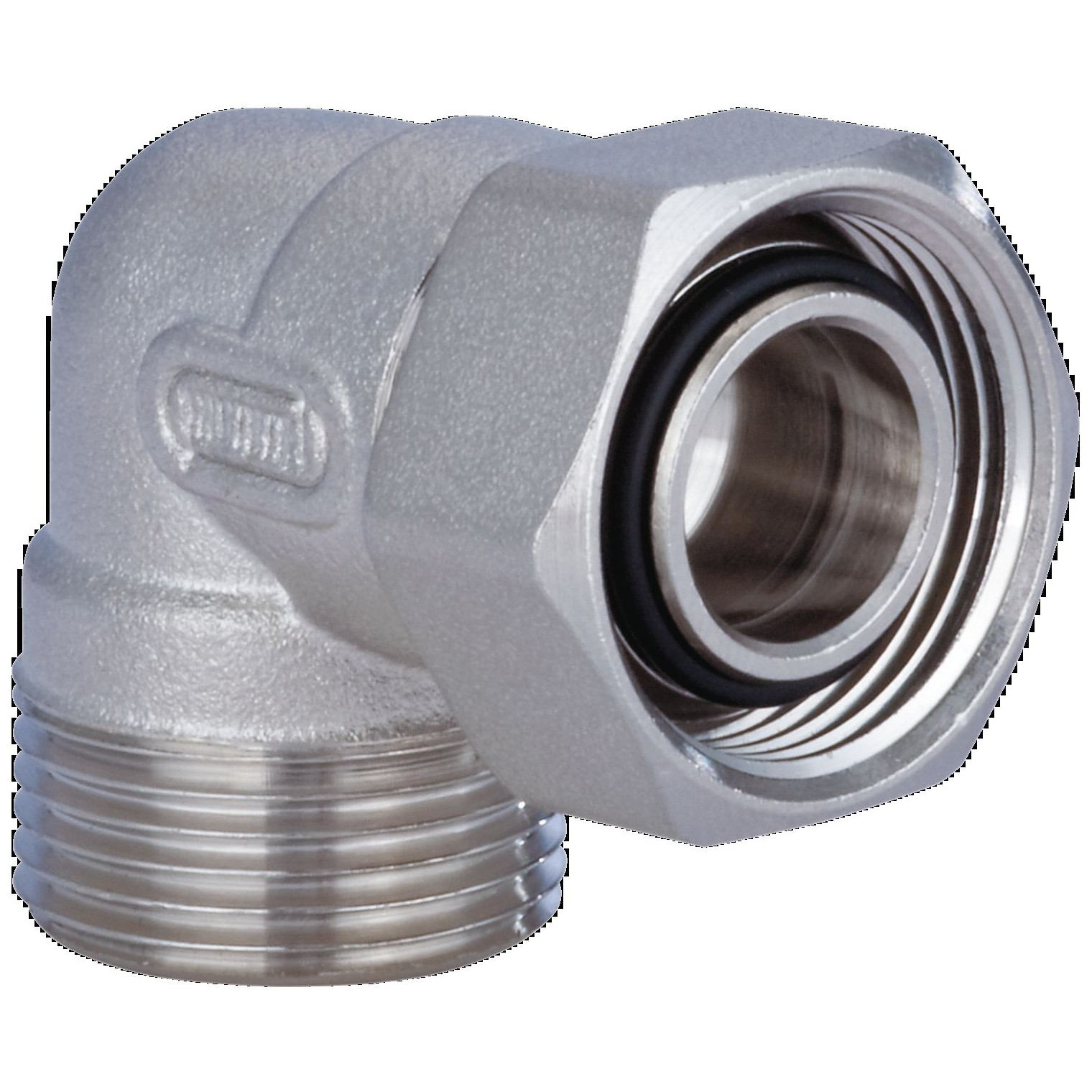 Hummel Kupplungswinkel Eurokonus G3/4 Überwurf G3/4 Messing vernickelt 2552123401