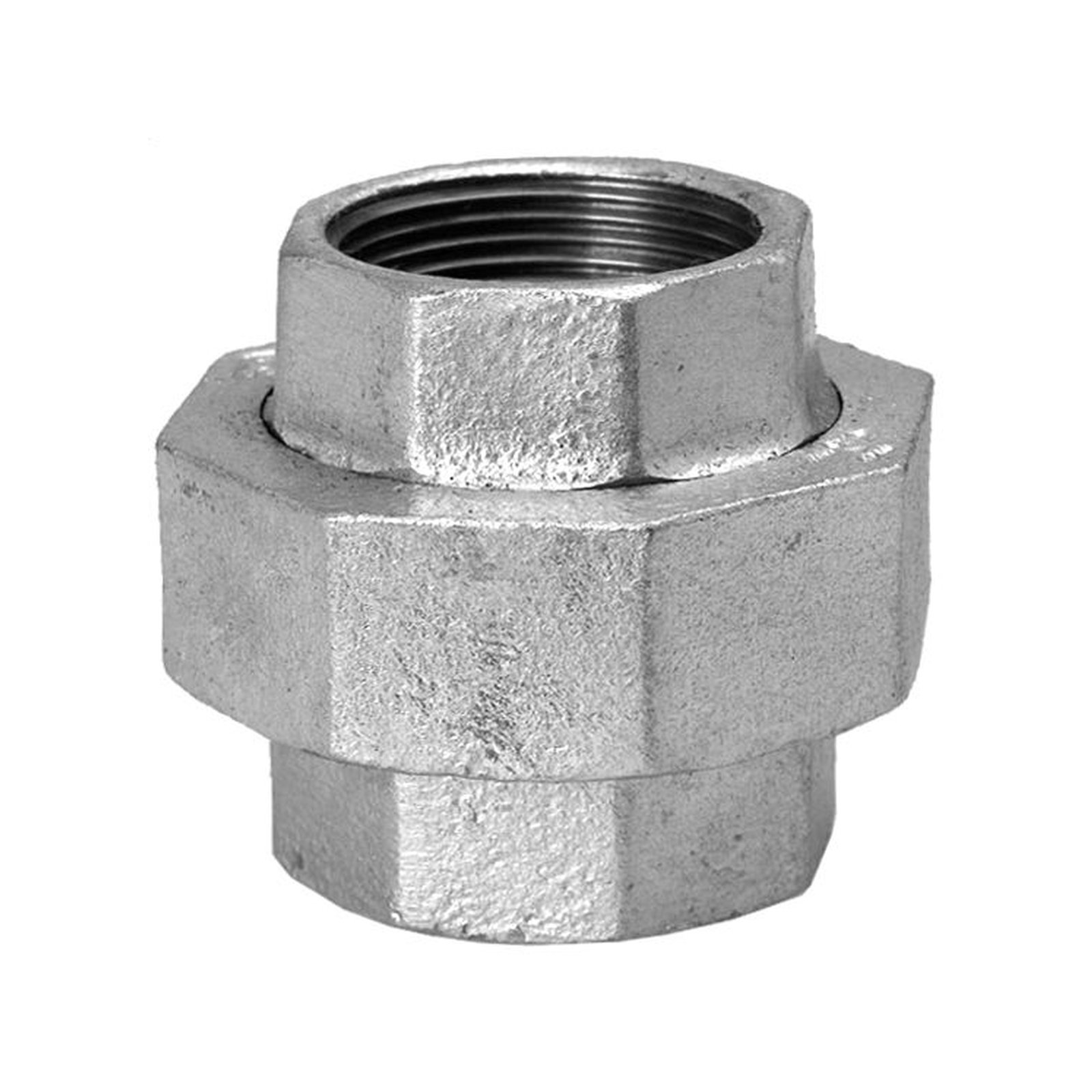 Schmidt Hermann Temperguss Verschraubung 330 DN 50 2 Zoll IG IG flachdichtend verzinkt 13330050