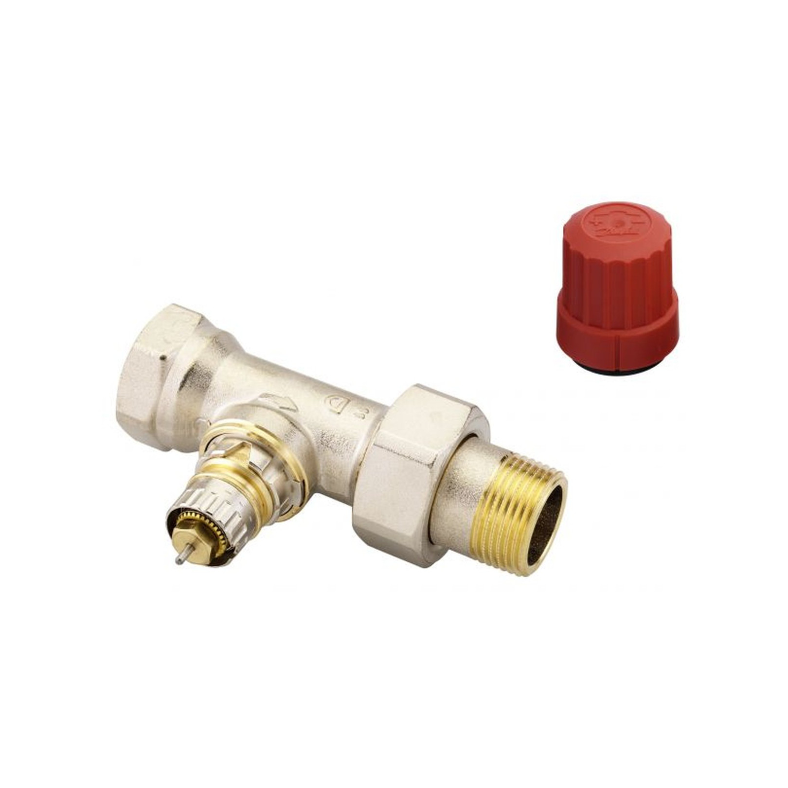 Danfoss Ventilunterteil RA-N 20 R 3/4 Durchgangsform Voreinstellung Messing vernickelt 013G0036