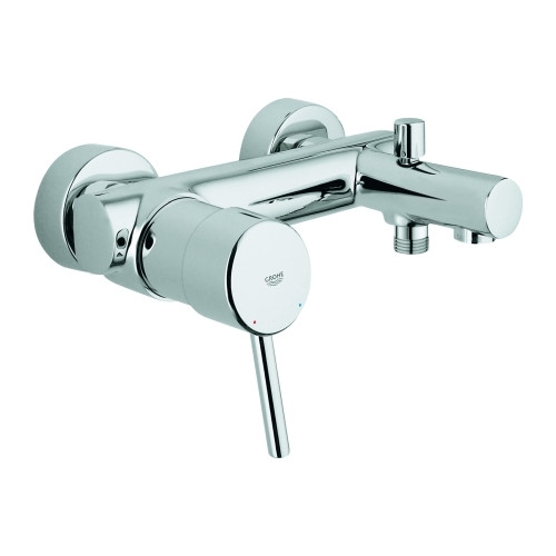 Grohe Einhebel Wannenbatterie Concetto DN 15 Wandmontage Chrom SilkMove Rückfließschutz 32211001