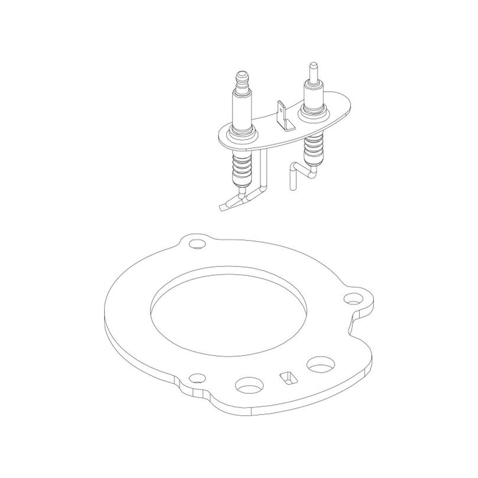 Buderus Elektrodensatz Ersatzteil Elektroden-Set Heizungszubehör 87379035360