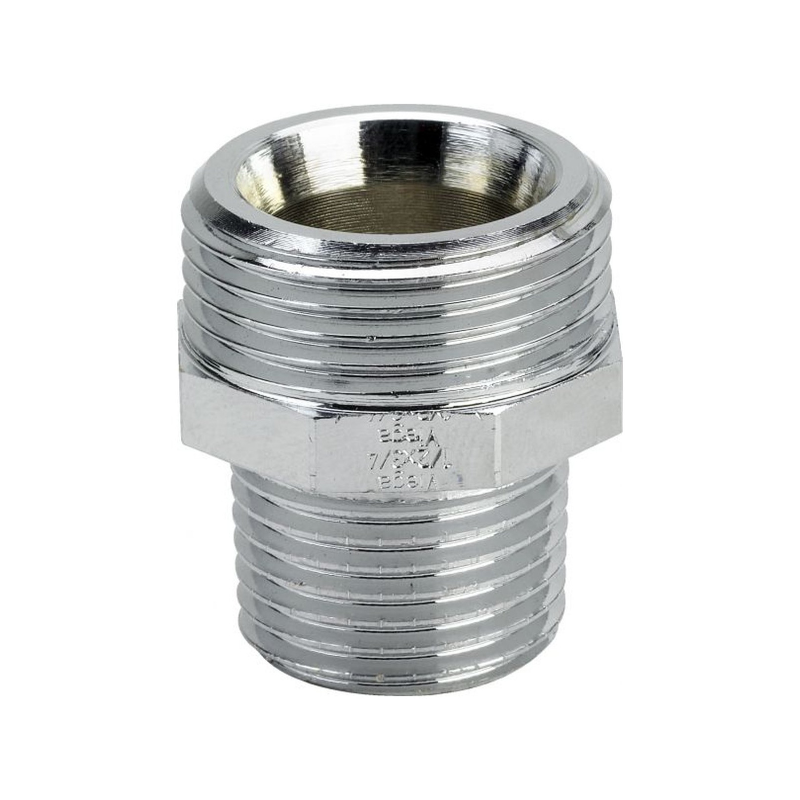 Viega Rotguss-Gewindestutzen 3246 AG 1-2x3-8 verchromt 448219