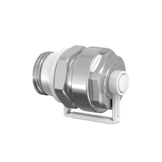 FLAMCO SIMPLEX Füll- und Entleerstopfen EXCL. Durchgang G1-2a G3-4 Schlauchanschluss Messing vernickelt F10628