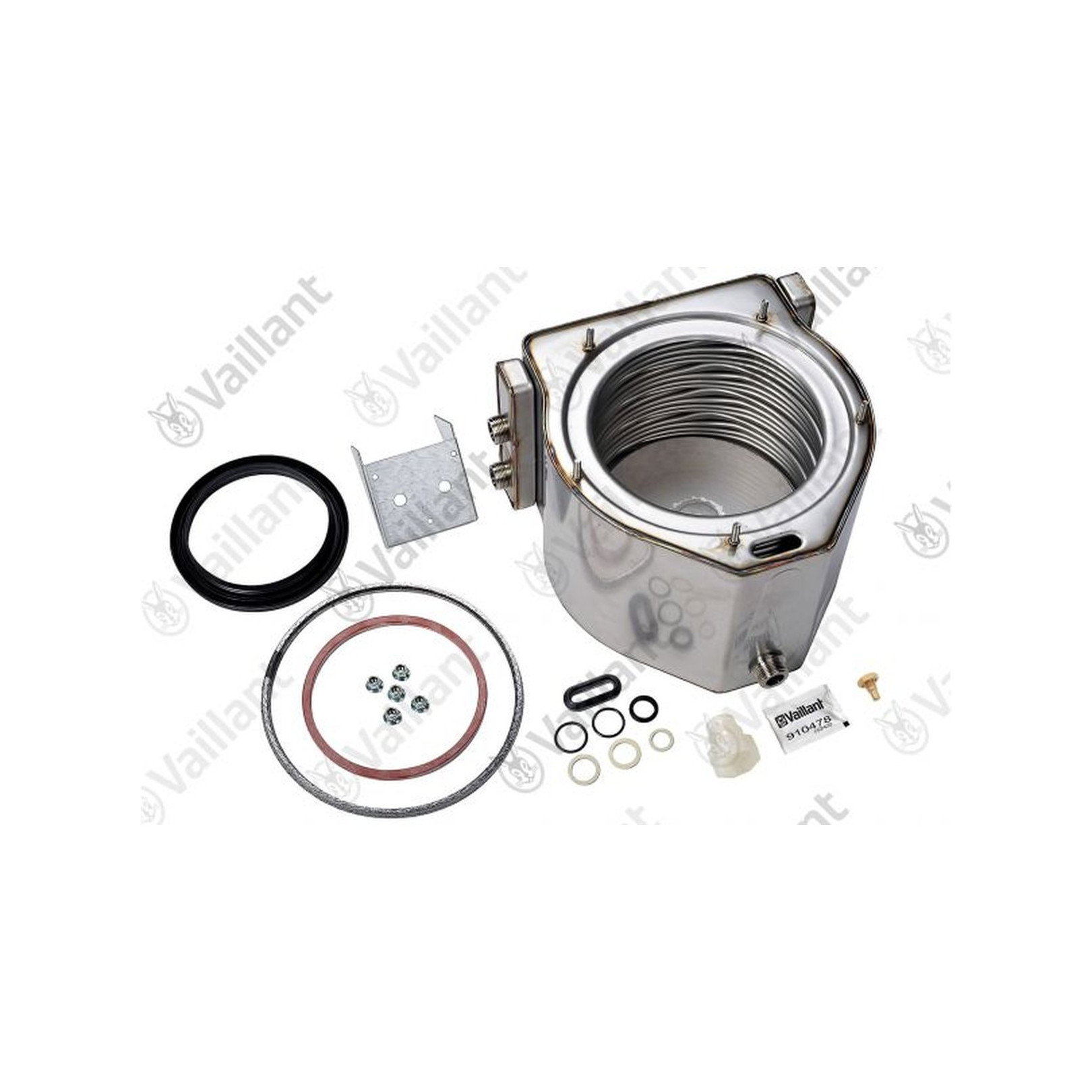 Vaillant Wärmetauscher HW 065114 Gasgeräte VC VCW VSC inkl. Dichtungen 4024074404515