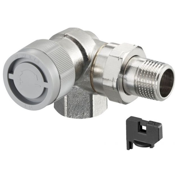 Oventrop Thermostatventil AQ DN15 Winkeleck links Q-Tech stufenlose Voreinstellung 1183362
