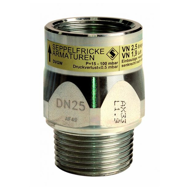 AALBERTS Gasströmungswächter 5443160.10 Typ K DN50 16cbm-h AG-IG Fließrichtung unten oben 0214829