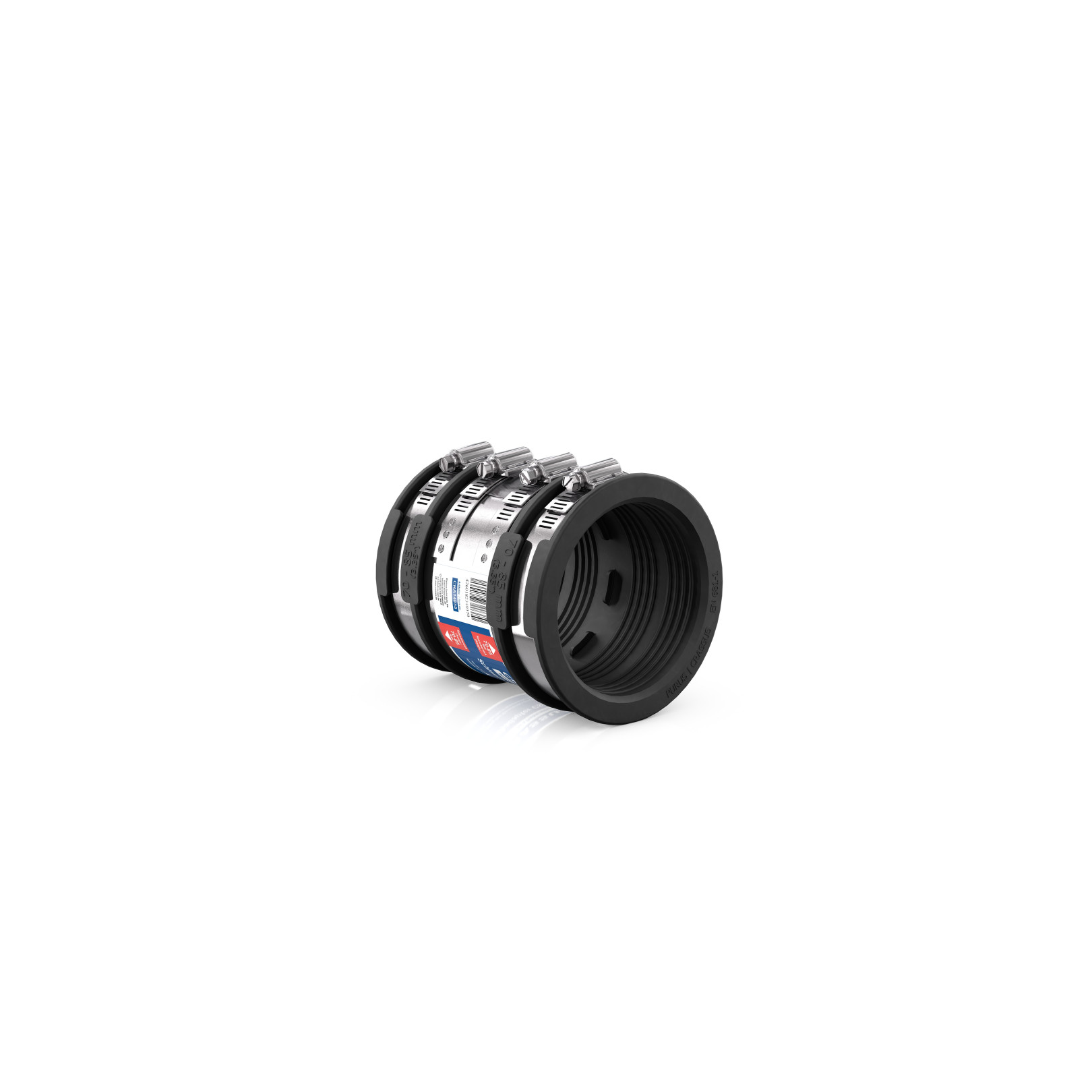 Crassus Schlauchadapter Typ 2B CSC085 70-85mm EPDM V2A bis 2,5 bar CRA14035
