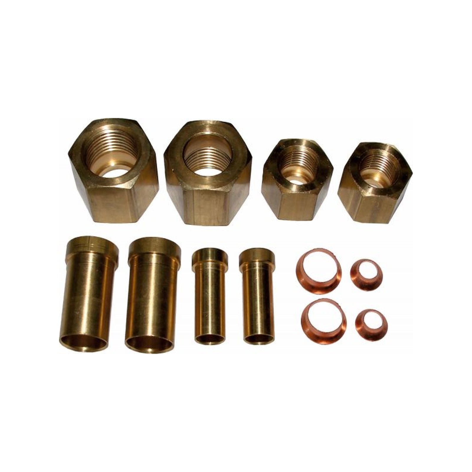 Wolf Anschluss-Set Euro Bördeladapter Kältemittelleitung BWL-1S Hartlöten 5/8 7/8 Zoll Kupferdichtungen 2484750