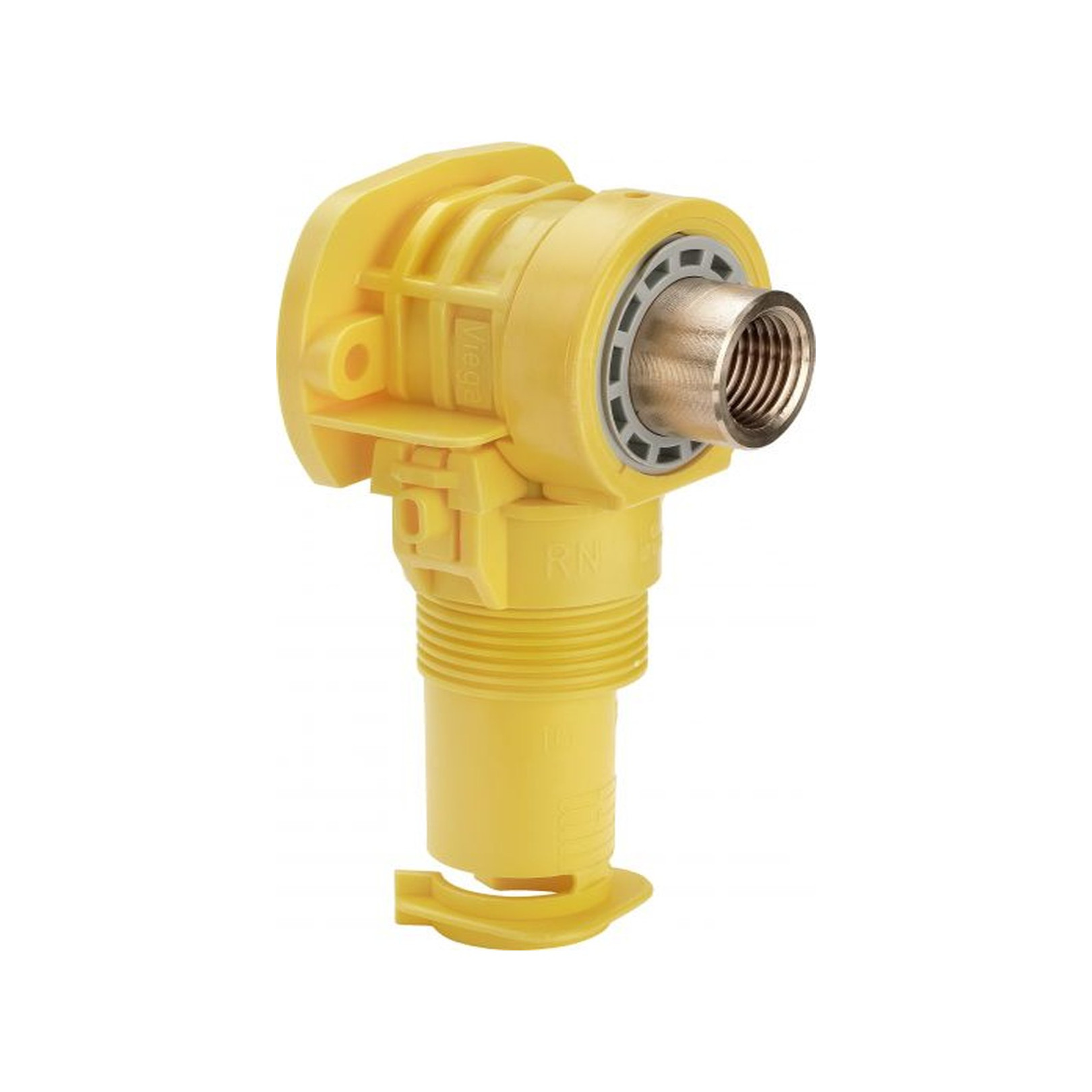 Viega Pressfitting Sanfix P 2120.01 Anschlussdose 90 Grad 16 x 1/2 Zoll SC-Contur Rotguss lang 304249