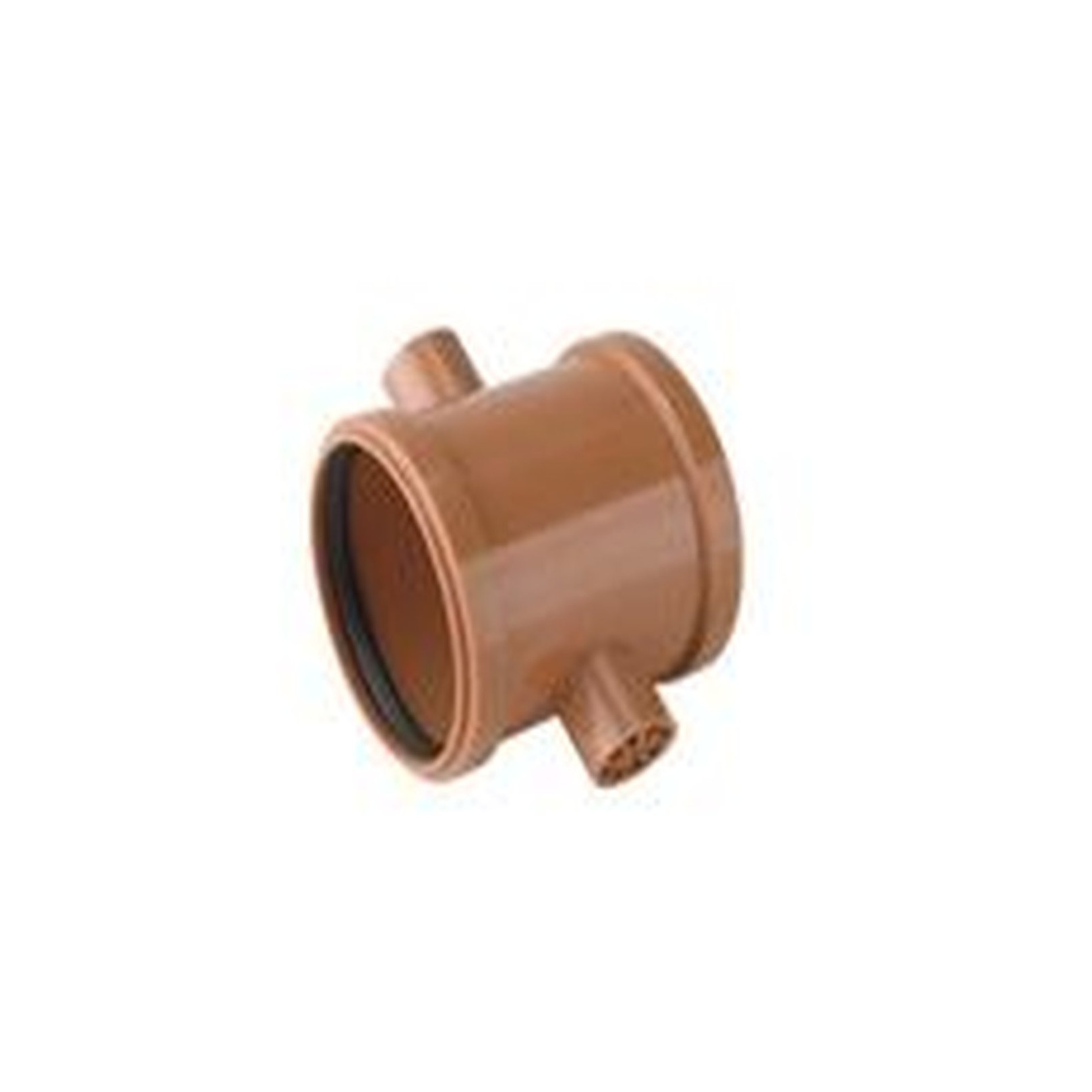 Airfit Doppelschiebemuffe Plus DN 125 PP gerade 1-teilig Anschlagstutzen 30125KG