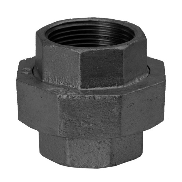 SCHMIDT HERMANN Temperguss-Verschraubung Nr.340 1 Zoll Kegeldichtung 2 IG schwarz 14340025