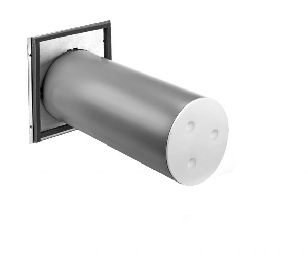 Zehnder Lüftungstechnik Rohbauset CS Twin40 CS 55 Twin Edelstahl Außenwandhaube 500mm 527006420