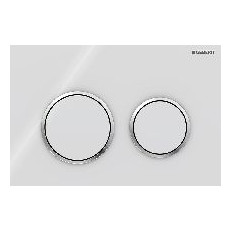 Geberit Betätigungsplatte Omega 20 2-Mengen-Spülung weiß chrom Kunststoff 115085KJ1