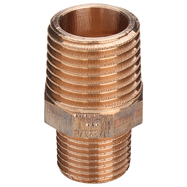 Viega Reduziernippel 3245 Rotguss R-Gewinde 1-4 x 1-8 441364