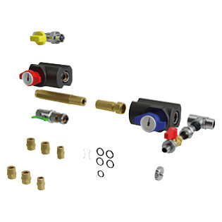 Bosch Servicepaket Anschlussset Absperrhähne CS 28-1 2 Wartungshähne R 3/4 Gashahn 1/2 T-Stück Entleerhahn Trinkwasserabsperrhahn 7738112832