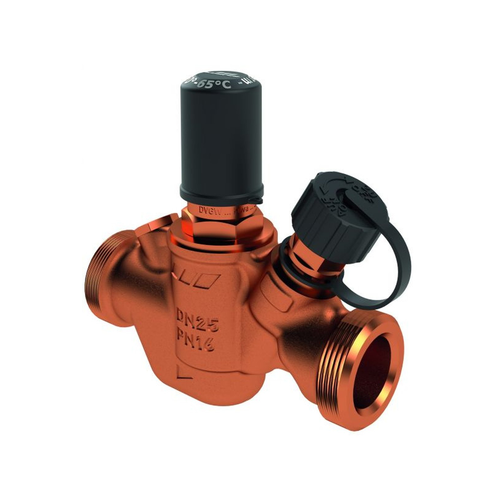 Kemper MULTI-THERM 1410G02000 automatisches Regulierventil 50-65 GradC AG DN20 Rotguss