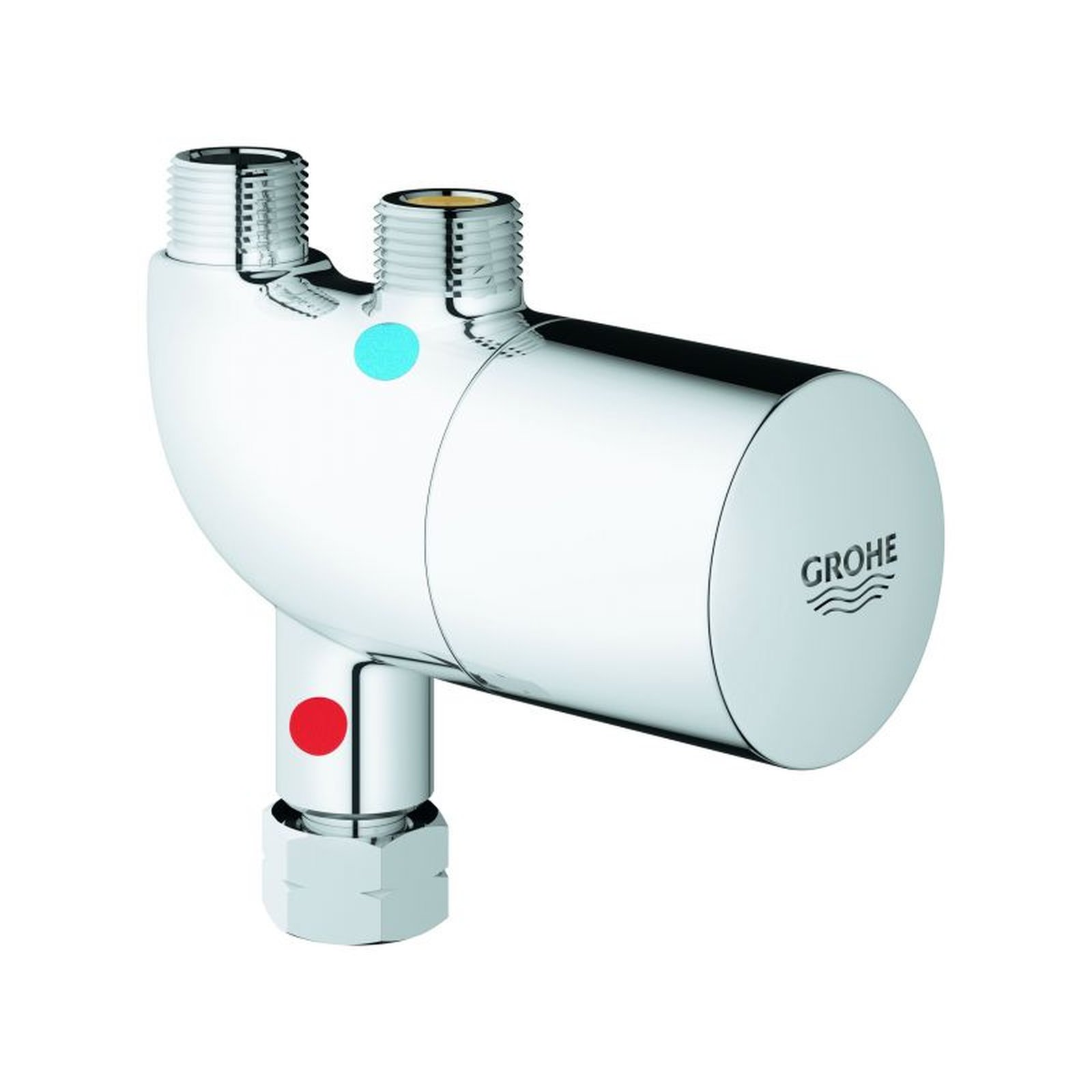 GROHE Untertisch-Thermostat Grohtherm Micro 34487000 Verbrühschutz Chrom 3/8 Zoll Temperaturbereich 15-43 Grad