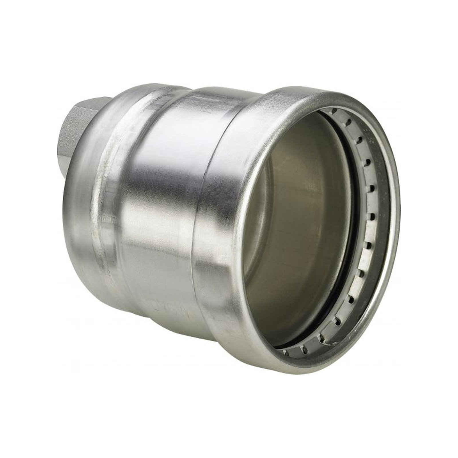 Viega Verschlusskappe Sanpress Inox 2356 XL 76.1x3/4 IG Edelstahl Pressanschluss SC-Contur EPDM 557874