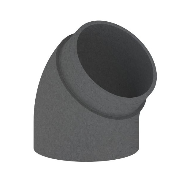 Zehnder ComfoPipe Compact Bogen DN200 45 Grad EPP schwarz 230-200mm 990328697