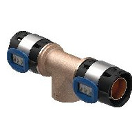Geberit FlowFit T-Stück Innengewinde bleifreier Rotguss 16mm 1/2 Zoll Pressindikator 620150001
