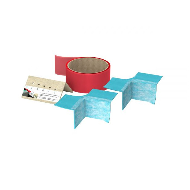 MEPA Duschrinne Aquaproof 3Dplus T-Ecke Abdichtset vlieskaschiert selbstklebend 180049