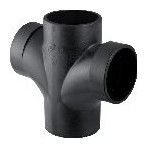 Geberit Bogenabzweig DN 100 Silent-db20 88,5 Grad zweifach d110 Innenradius 310102141