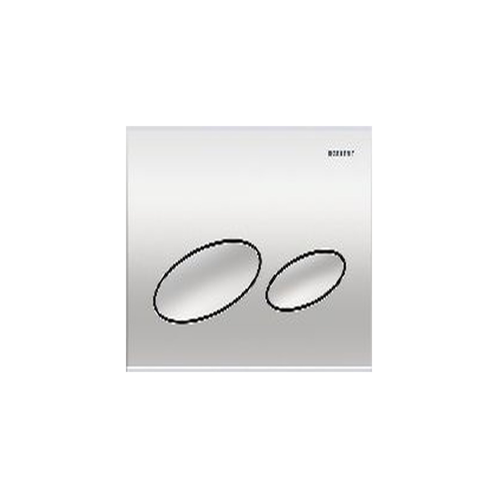 Geberit Betätigungsplatte Kappa20 2-Mengen-Spülung mattverchromt Kunststoff 21.3x14.2x1.6 cm 115228461
