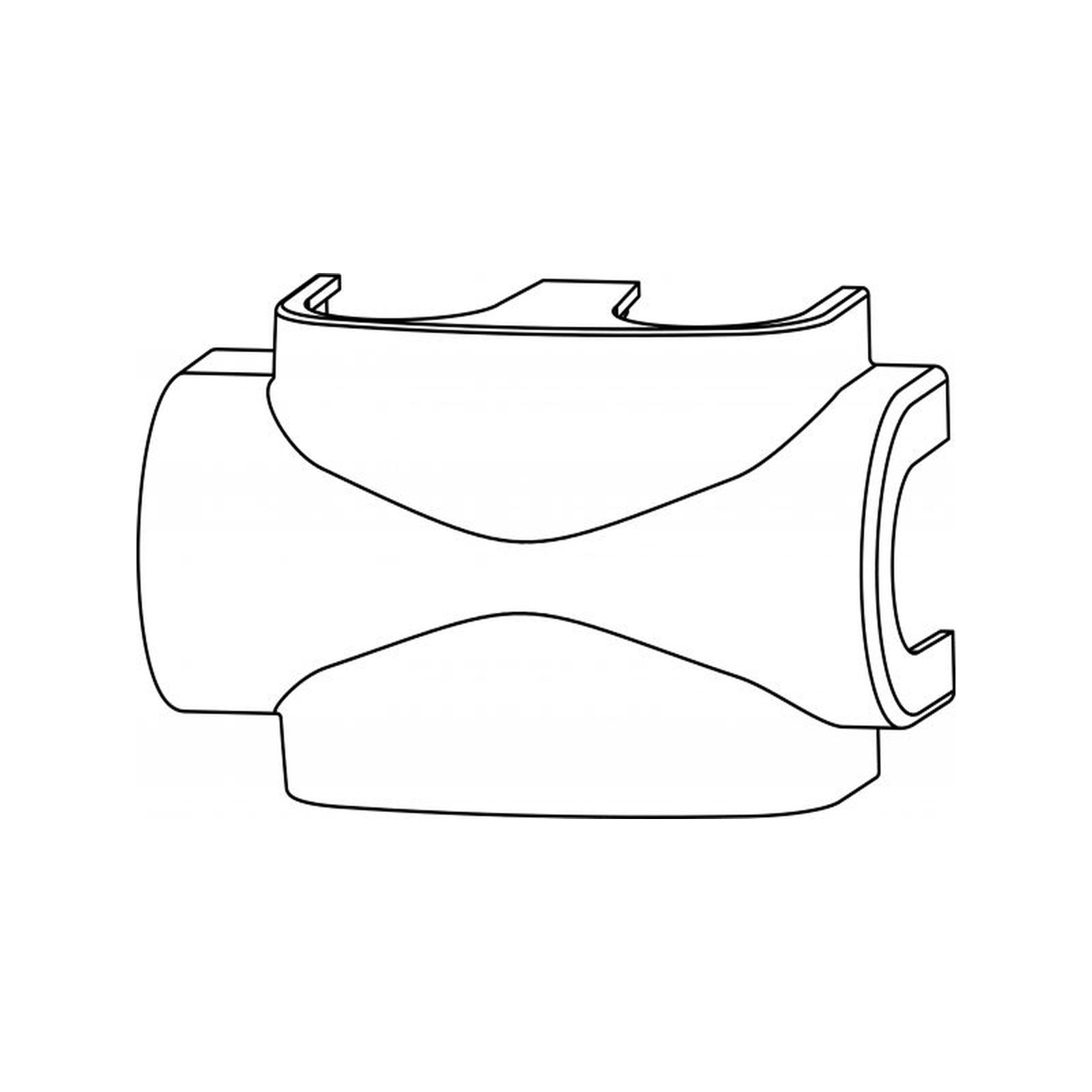 Heimeier DesignLine Verkleidung Zweipunktanschluss Weiß RAL9016 Kunststoff Eckform Durchgangsform 3850-10.553