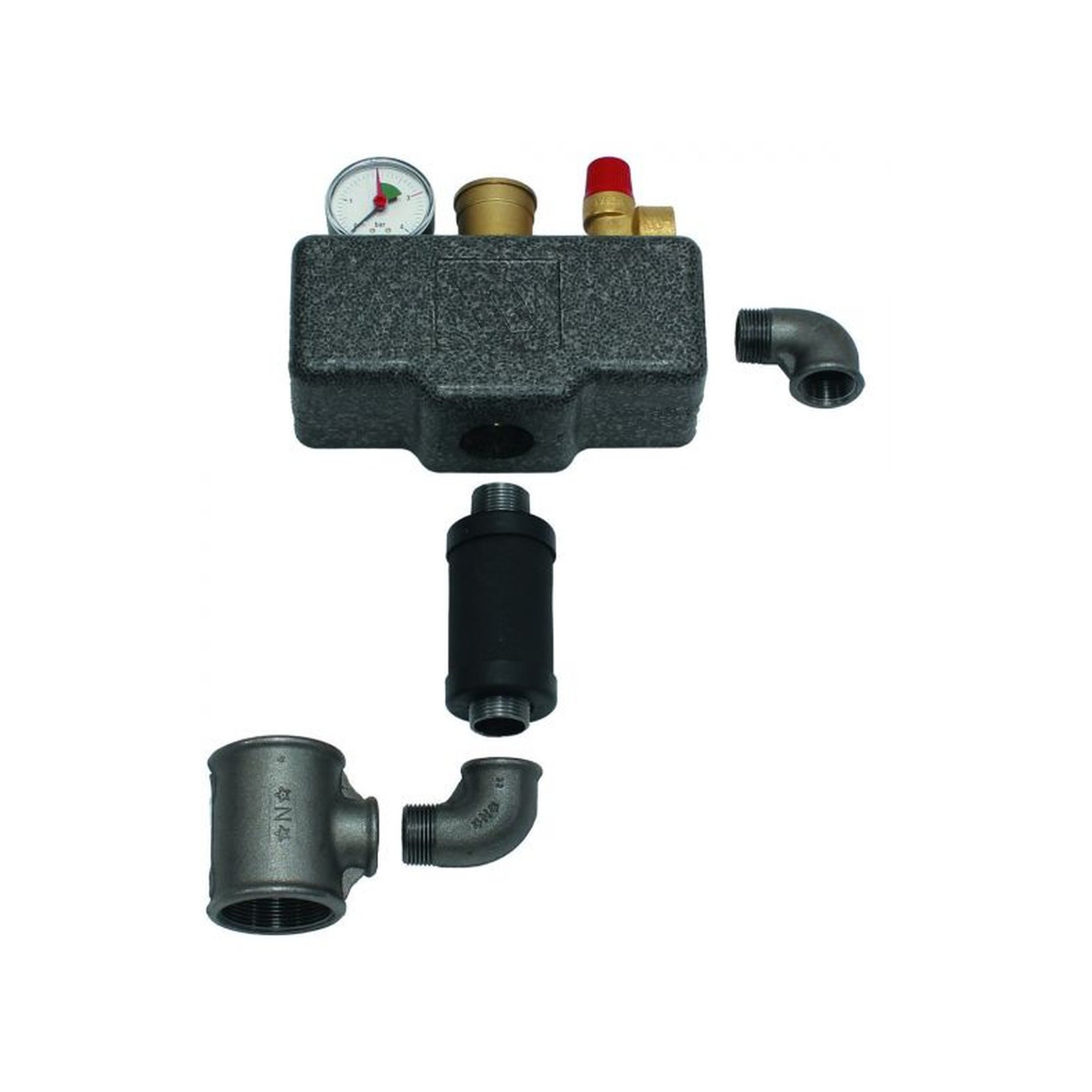 Vaillant Kesselsicherheitsgruppe ecoVIT 0020060830 Sicherheitsventil 3 bar 65 kW Rp 3/4 Anschlussrohr Wärmedämmung VKK 486/5 VKK 656/4