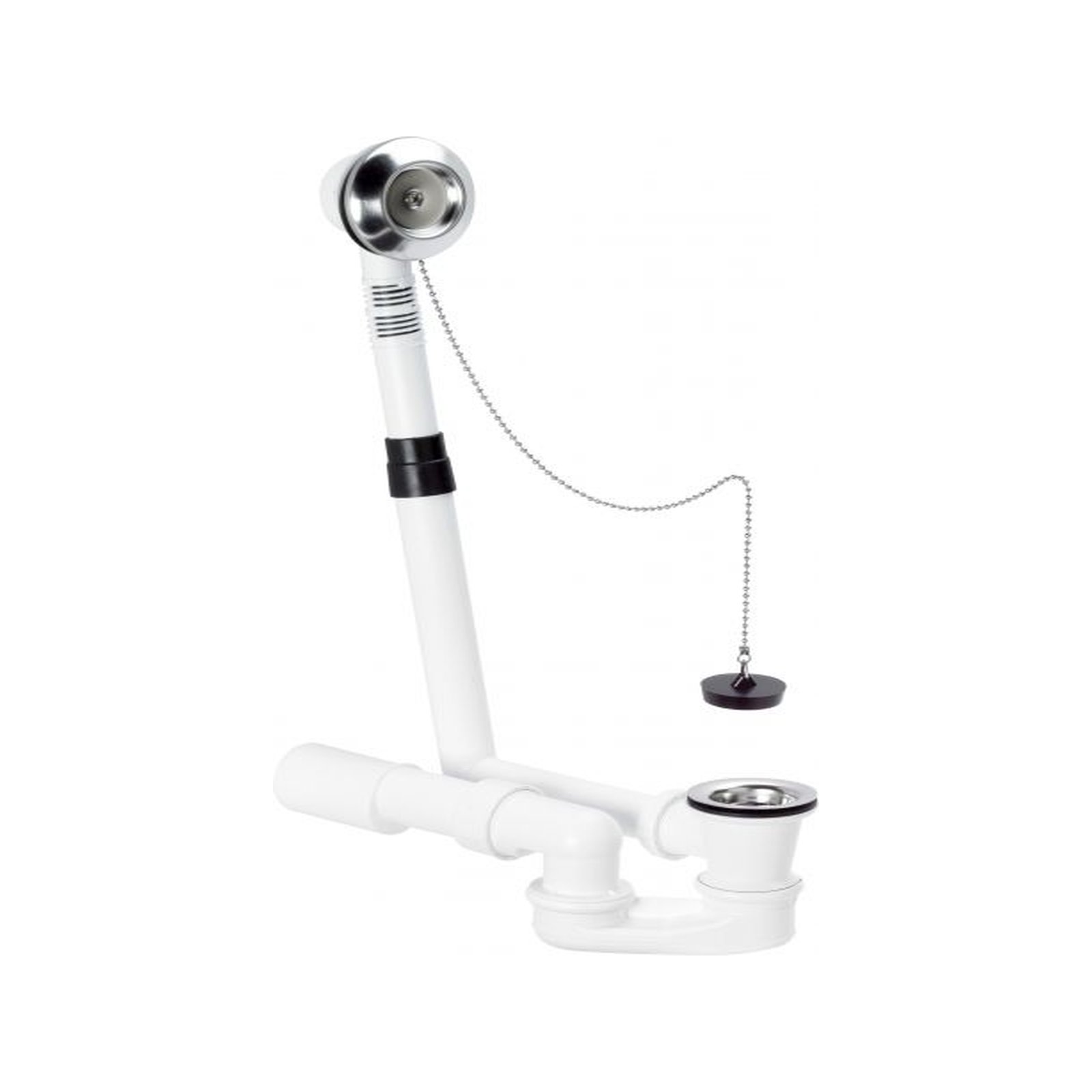 Viega Ab- und Überlaufgarnitur Citaplex 6176.24 40/50 mm waagerechter Abgang Edelstahlrosette 105563