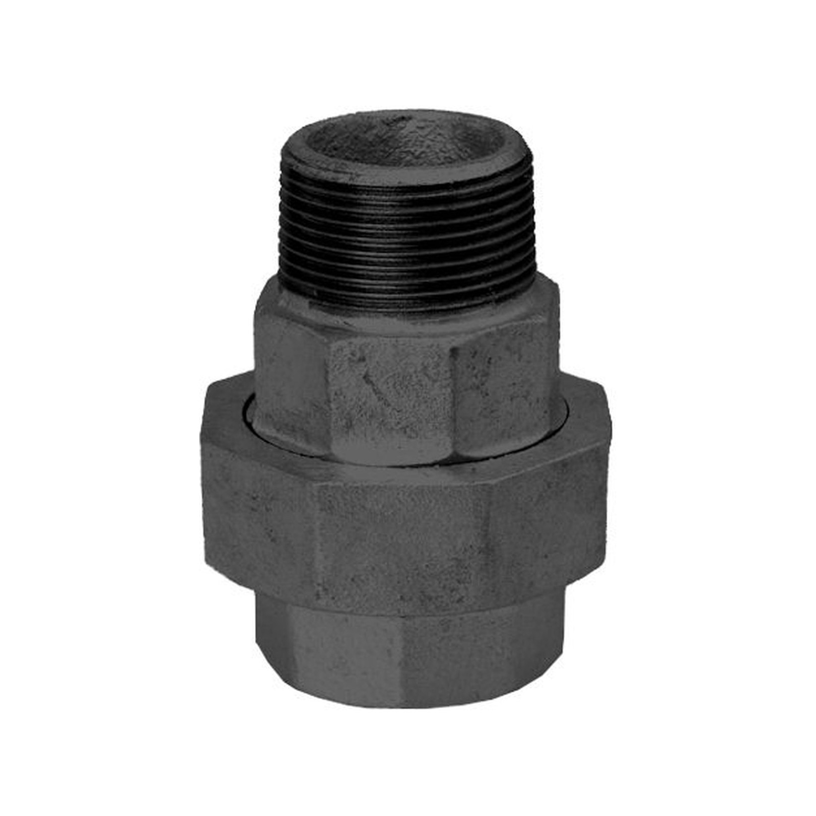 Schmidt Hermann Temperguss-Verschraubung Nr.331 3-4 Zoll I-A flachdichtend schwarz 14331020