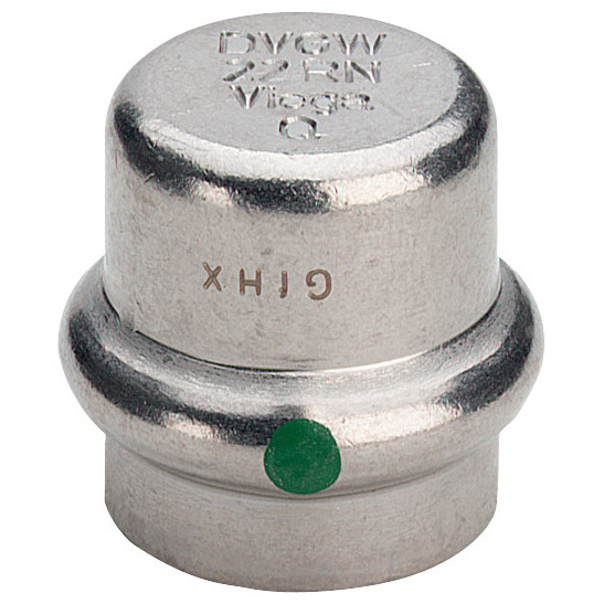 Viega Verschlusskappe Sanpress Inox 54mm Stahl nichtrostend SC-Contur EPDM 452919