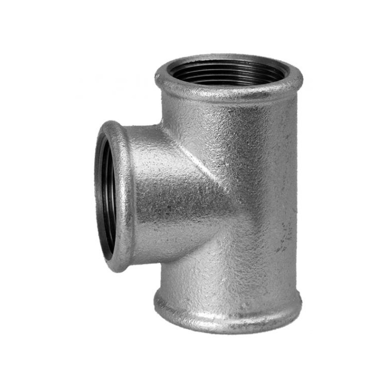 Schmidt Hermann Temperguss-T-Stueck Nr.130 3 Zoll 90 Grad verzinkt 13130080